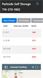 Mobile Screenshot of parksideselfstorage.com